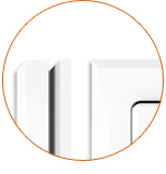 International Square - Framed/Insert close up